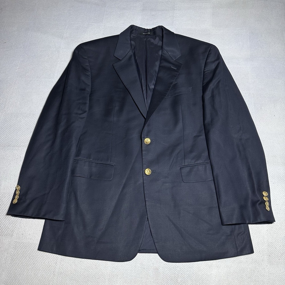 Lauren Ralph Lauren Blazer Mens 39S Dark Navy Wool Gold Button Two Button Jacket